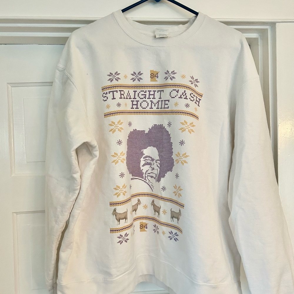Randy Moss Minnesota Vikings Crewneck Sweatshirt Mens XL